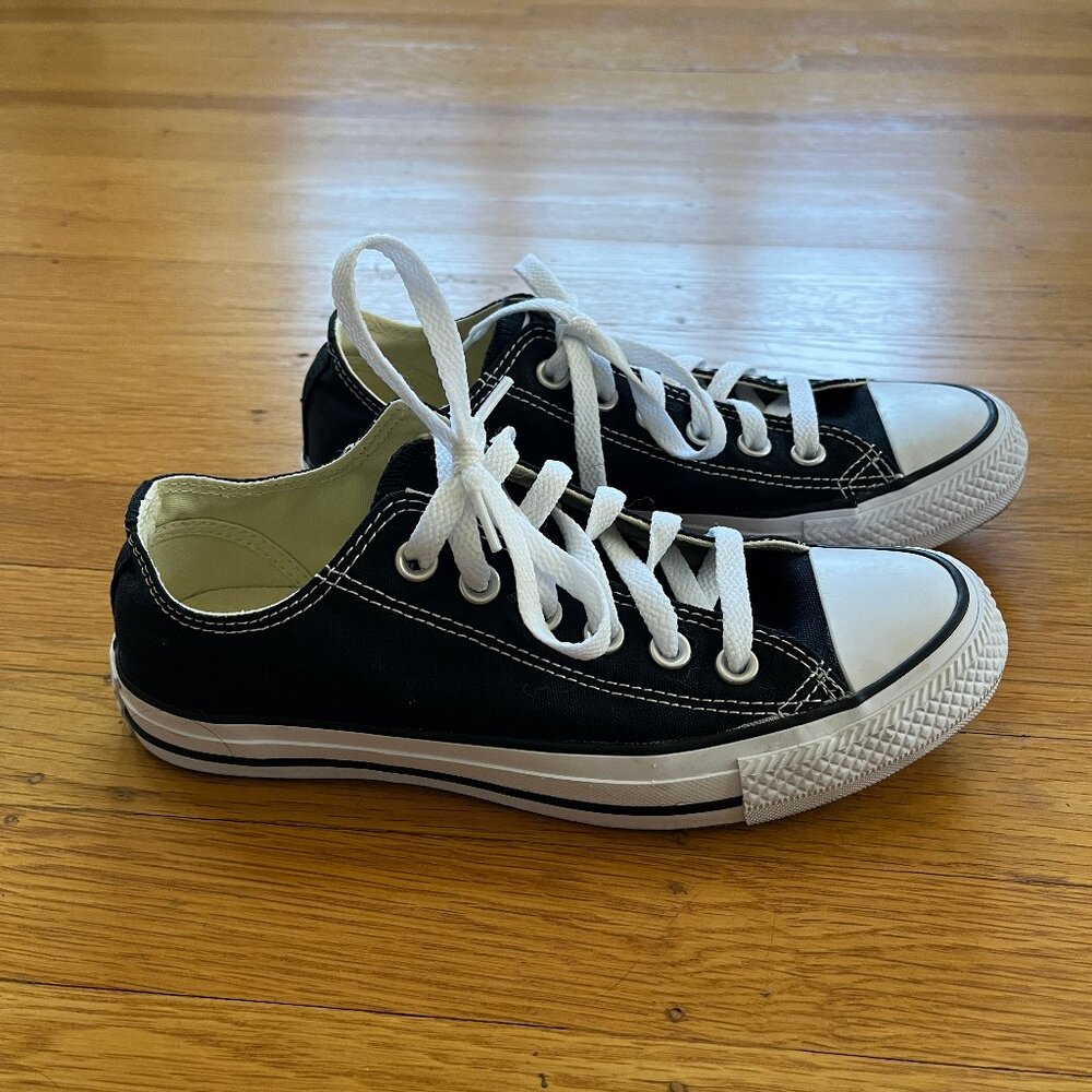 Chuck Taylor All Star Canvas Low Top Shoes - Black, Women's Size 6.5, Like New!